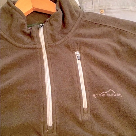 Eddie Bauer Men's 3/4 Zip Fleece - Picture 2 of 8